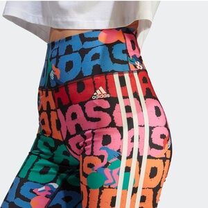 Adidas Women's Colorful Graphic Bike Shorts/Tights NWT